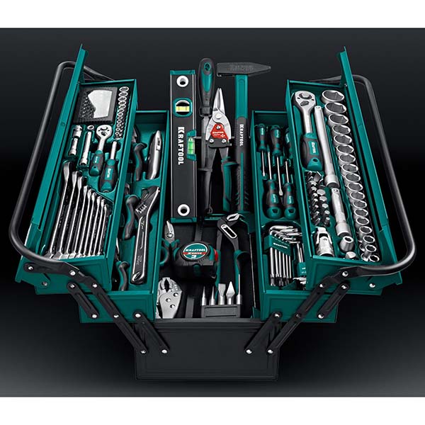 Универсальный набор инструмента KRAFTOOL GRAND-152 1/2″+1/4″ 152 предм., 27978-H152