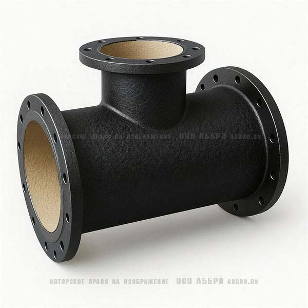 Тройник фланцевый ТФ 250х100 ЦПП цинк алюминий