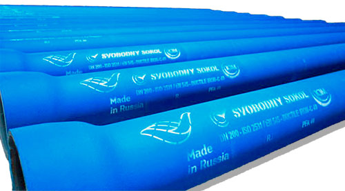 Труба чугунная ВЧШГ Ду-100 Tyton (Тайтон) ЦПП с наружным цинково-алюминиевым и лаковым покрытием