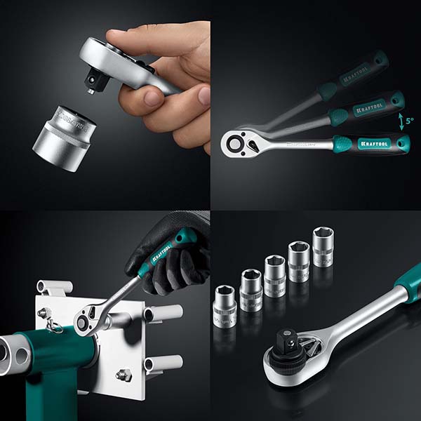 Универсальный набор инструмента KRAFTOOL GRAND-152 1/2″+1/4″ 152 предм., 27978-H152