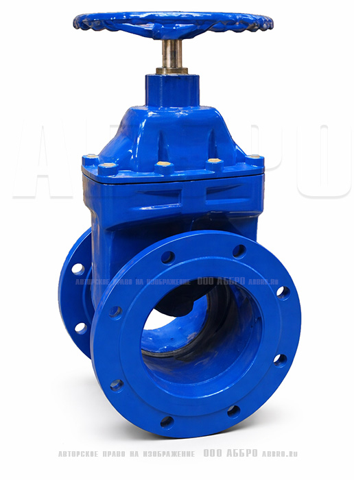 Задвижка клиновая VGA D17.04 фланцевая, с маховиком, DN 350 PN 10, L=290мм