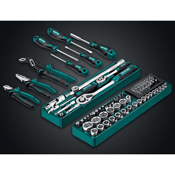 Универсальный набор инструмента KRAFTOOL GRAND-99 1/2″+1/4″ 99 предм., 27978-H99