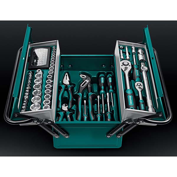Универсальный набор инструмента KRAFTOOL GRAND-99 1/2″+1/4″ 99 предм., 27978-H99