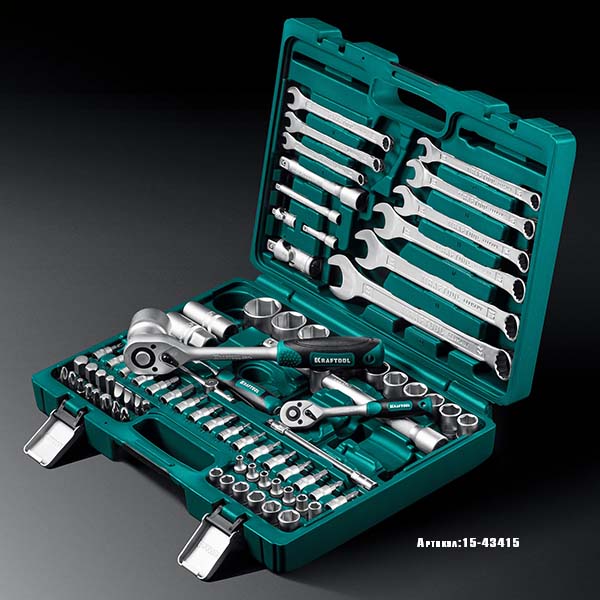 Универсальный набор инструмента KRAFTOOL X-Drive 82 1/2″+1/4″ 82 предм., 27887-H82